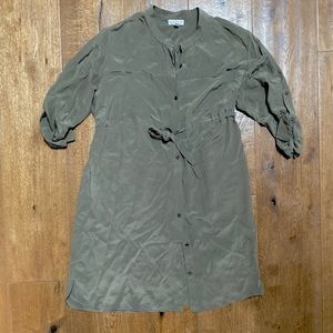 Silk Maternity Pea in a Pod Dress